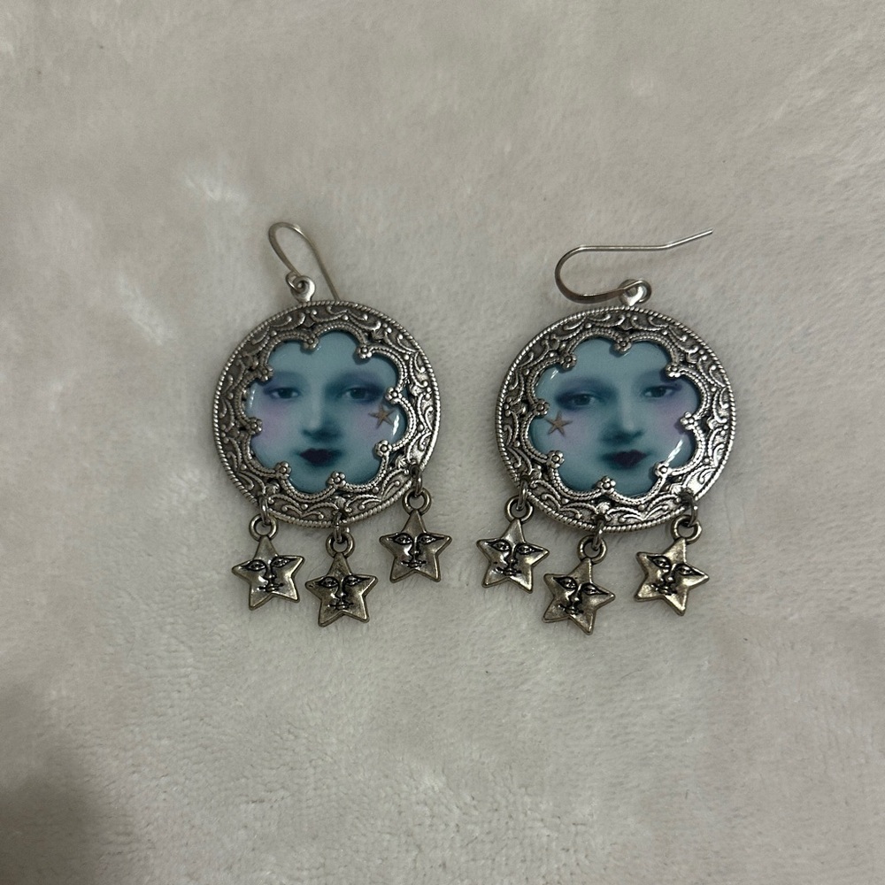 Silver Star Earrings